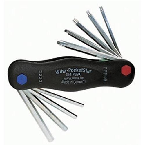 이하 접식 혼합 렌치 셋트 (6각, 별, -, +) - 9P