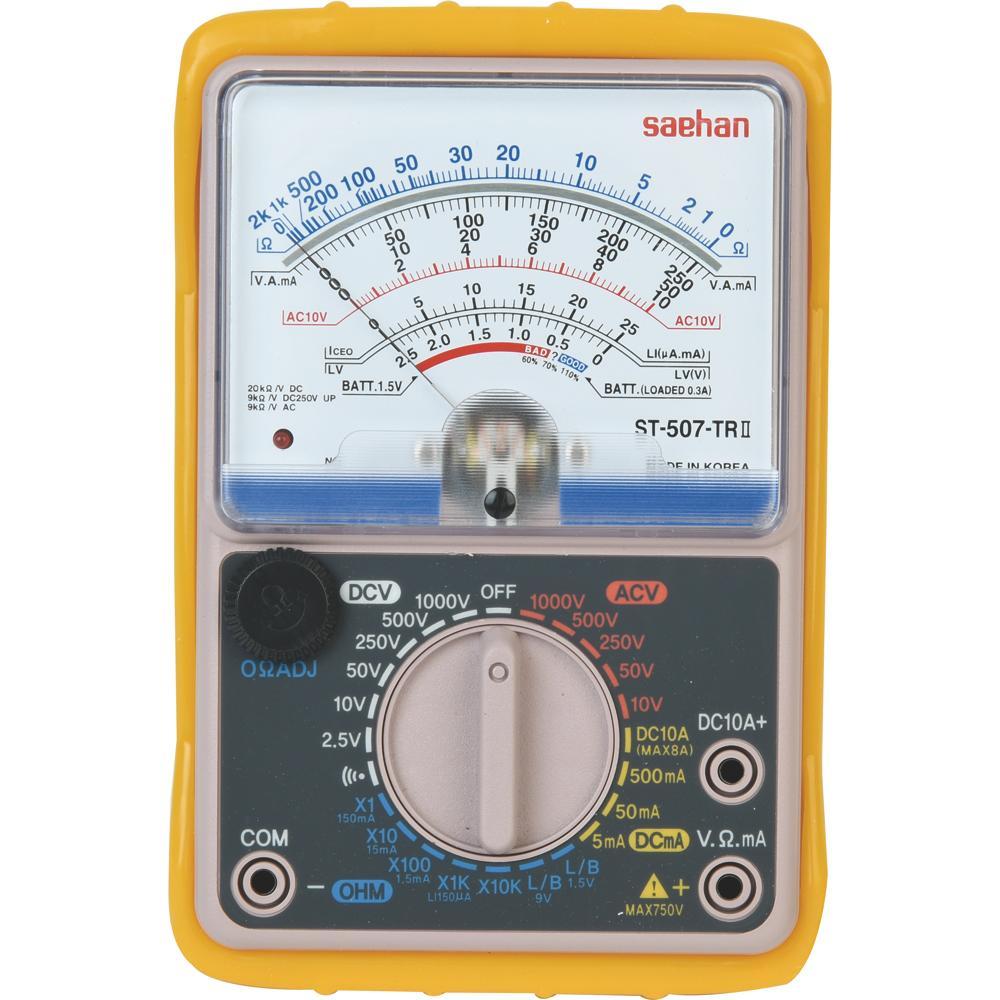 새한 아날로그 테스터 - 1000V, 10A, 20㏁