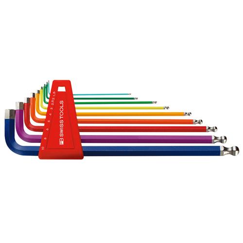 피비스위스툴 무지개 L형 볼 렌치 셋트 - 9P