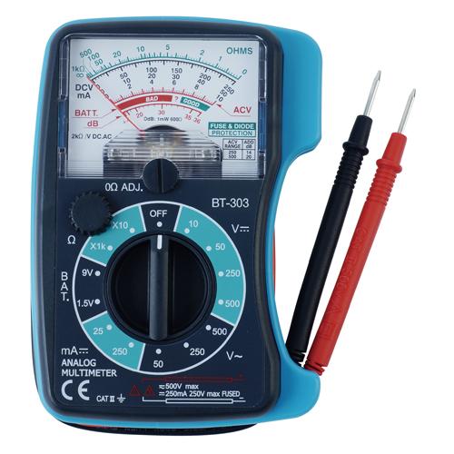 블루텍 소형 아날로그 테스터 - 500V, 250mA, 1㏁